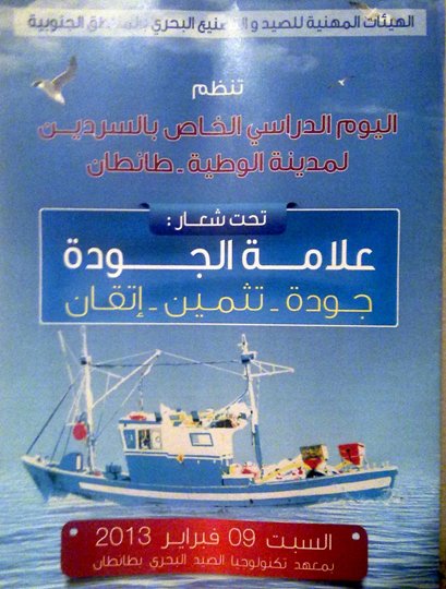 الهيئات المهنية للصيد و التصنيع البحري بالمناطق الجنوبية تنظم يوما دراسيا خاصا بالسردين