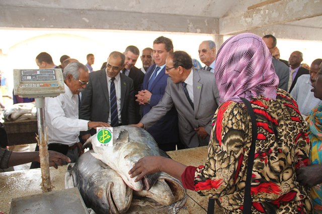 وزير الفلاحة والصيد المغربي يزور سوق السمك وبعض مصانع معالجته