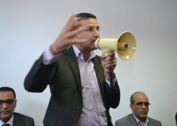 تصريح السيد عبدالله الياسمي على هامش الوقفة الإحتجاجية لموظفي قطاع الصيد البحري