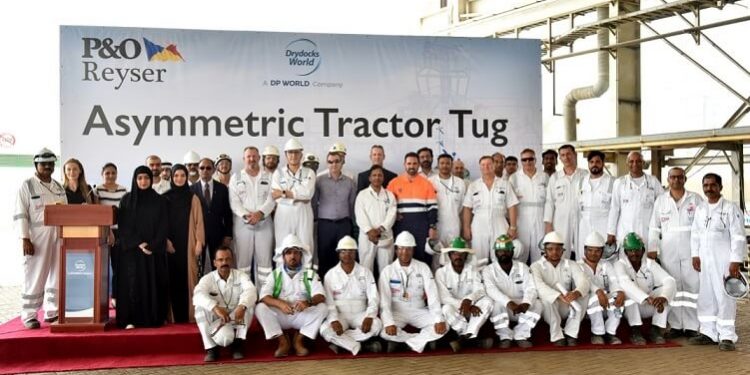 الأحواض الجافة العالمية تباشر بإنتاج أول زورق سحب يتوافق مع متطلبات المنظمة البحرية الدولية