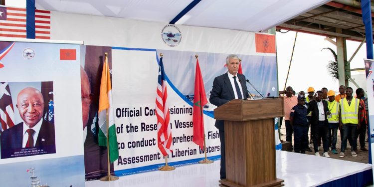 ليبيريا :وزير الصيد البحري يعطي انطلاقة المهمة العلمية لتقييم المحزون السمكي لجمهورية ليبريا