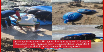 حجز 72 كيلوغراماً من الأخطبوط في عملية ضد الصيد غير القانوني عبر الإطارات المطاطية