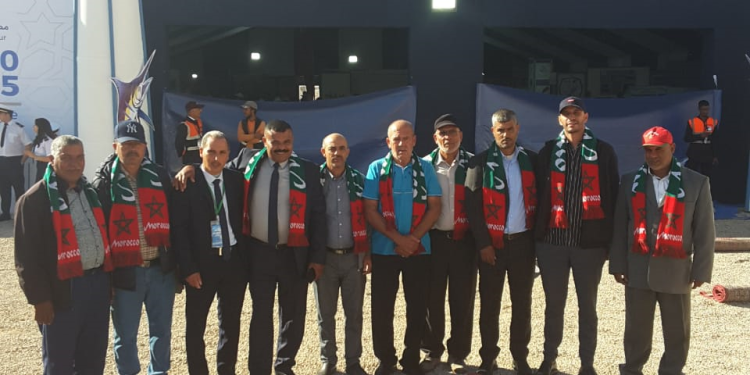 وفد ا لكونفدرالية المغربية للصيد البحري التقليدي في بزيارة استطلاعية لأروقة المعرض الجهوي للصيد البحري ببوجدور