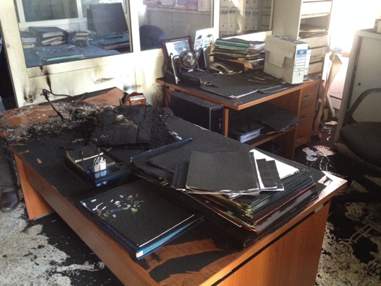 حريق بمندوبية الصيد البحري بالمضيق: اتلاف للمعدات و التجهيزات المكتبية و لا خسائر في الارواح