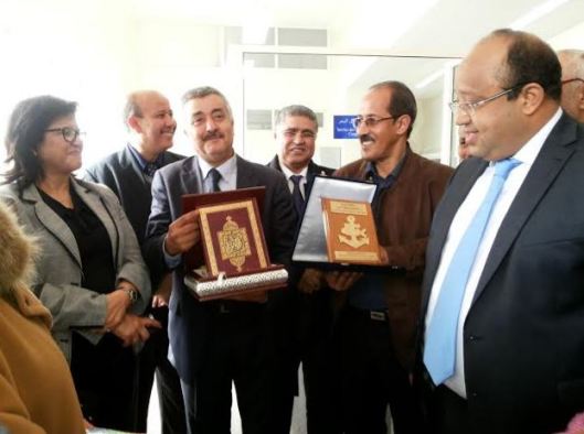 تكريم عبد اللطيف آدم الدشري في حفل تدشين مندوبية الصيد البحري بالدار البيضاء