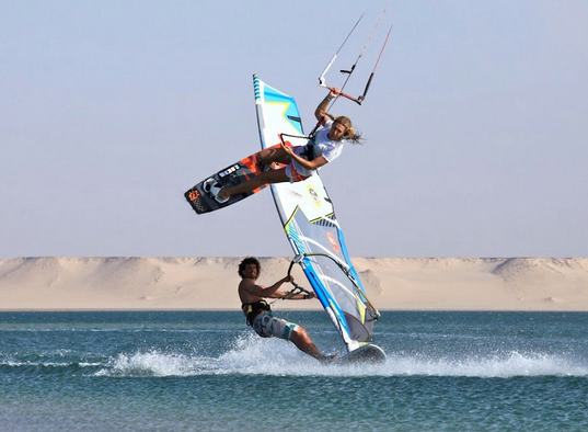 الداخلة من أبرز المحطات العالمية في الكايت سورف الرياضي