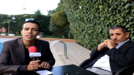 مع المهنيين ضيف  قناة المغرب الأزرق السيد  مولاي الحسن الطالبي