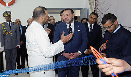 جلالة الملك يدشن مركز التأهيل المهني البحري بطنجة