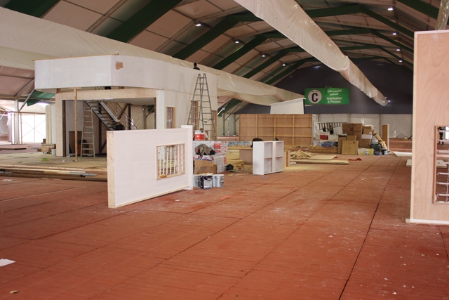 زيارة استطلاعية للمغرب الأزرق للاطلاع على سير الاشغال بمعرض اليوتيس