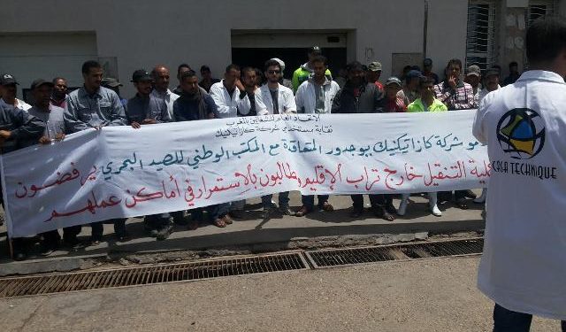 فعاليات ميناء بوجدور تندد بالشطط في اعادة نشر ميستخدمي كازاتيكنيك