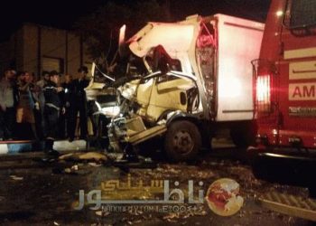 الناظور : شاحنة لنقل الاسماك لم يكتب لها الوصول لميناء بني أنصار