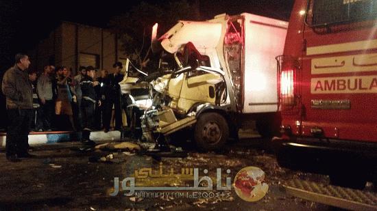الناظور : شاحنة لنقل الاسماك لم يكتب لها الوصول لميناء بني أنصار