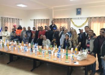 بعد طول مشوار من البدل و العطاء ،ميناء سيدي افني يحتفي بلحسن أجانا
