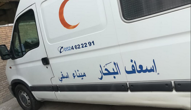 سيارة الاسعاف،تكشف حربا باردة بين مهنيي الصيد البحري بأسفي و المندوب