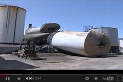 إنفجار سخان مصنع بالعيون