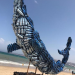 حوت أزرق على شاطئ طنجة
