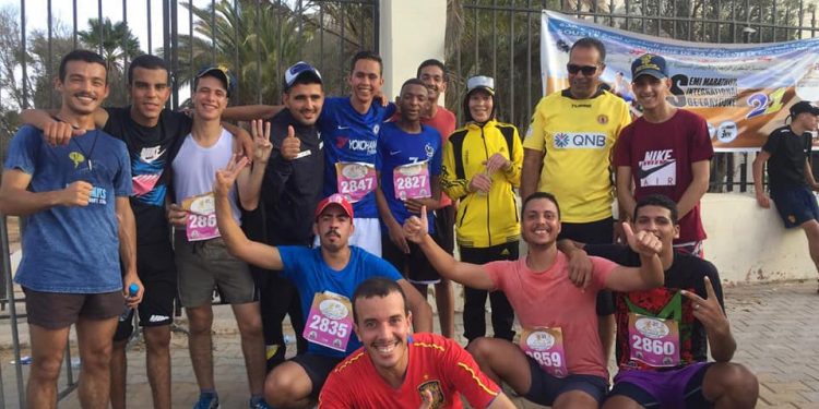 أطر و طلبة معهد التكنولوجيا الصيد البحري بالعيون يشاركون في نصف ماراطون العيون الدولي.
