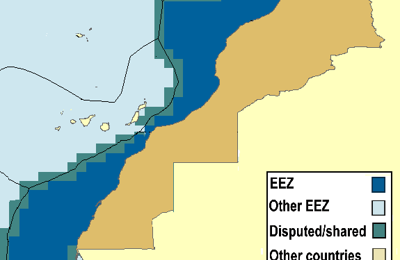 المغرب يرسم حدوده البحرية إلى الأقاليم الصحراوية.