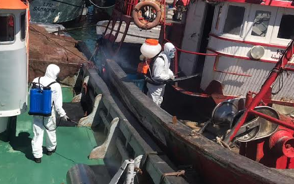 فعاليات ميناء المحمدية تواجة جائحة كرورنا.