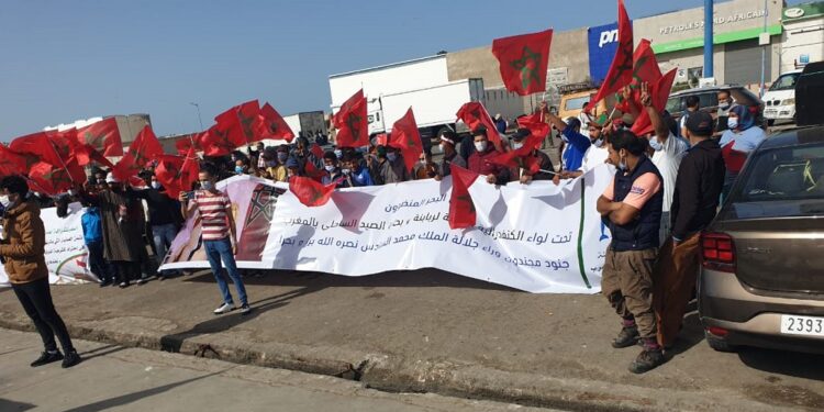 من العيون رجال البحر  يبعثون رسائل قوية للمنتظم الدولي