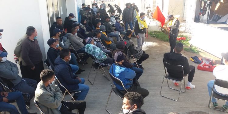 قافلة السلامة البحرية تحط بنقطة التفريغ سلا.