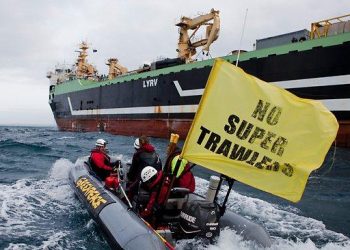 Greenpeace تواجه سفينة الصيد العملاقة Margiris