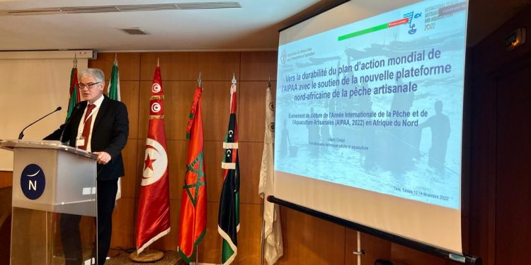 الكلمة الافتتاحية لمنسق مكتب الفاو  في فعاليات اختتام السنة الدولية لمصايد الأسماك و تربية الأحياء المائية الحرفية في شمال أفريقيا