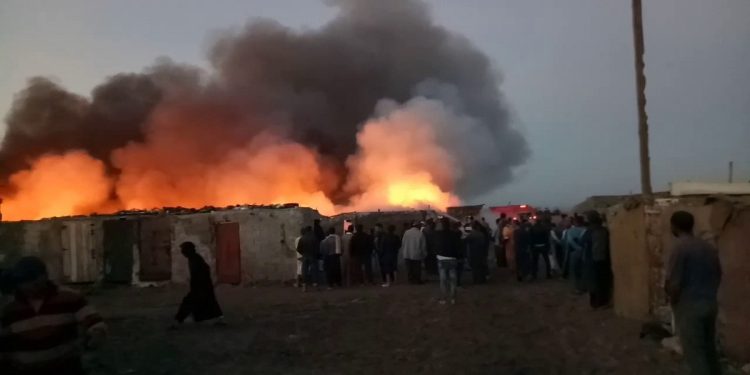 الداخلة: حريق أنترفت يجدد سؤال توطين الصيادين بمساكن الكرامة