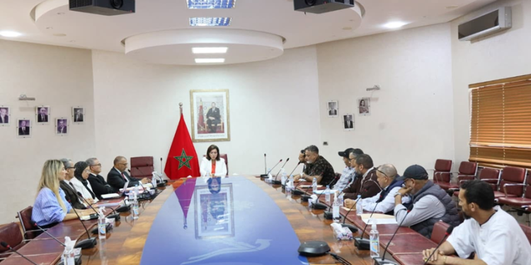 زكية الدريوش تبحث مع ممثلي بحارة الصيد الساحلي سبل تحسين ظروف الاشتغال وتطوير القطاع