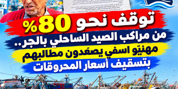  توقف نحو 80% من مراكب الصيد الساحلي بالجر.. مهنيّو اسفي يصعّدون مطالبهم بتسقيف أسعار المحروقات